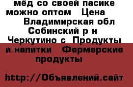 мёд со своей пасике можно оптом › Цена ­ 1 700 - Владимирская обл., Собинский р-н, Черкутино с. Продукты и напитки » Фермерские продукты   